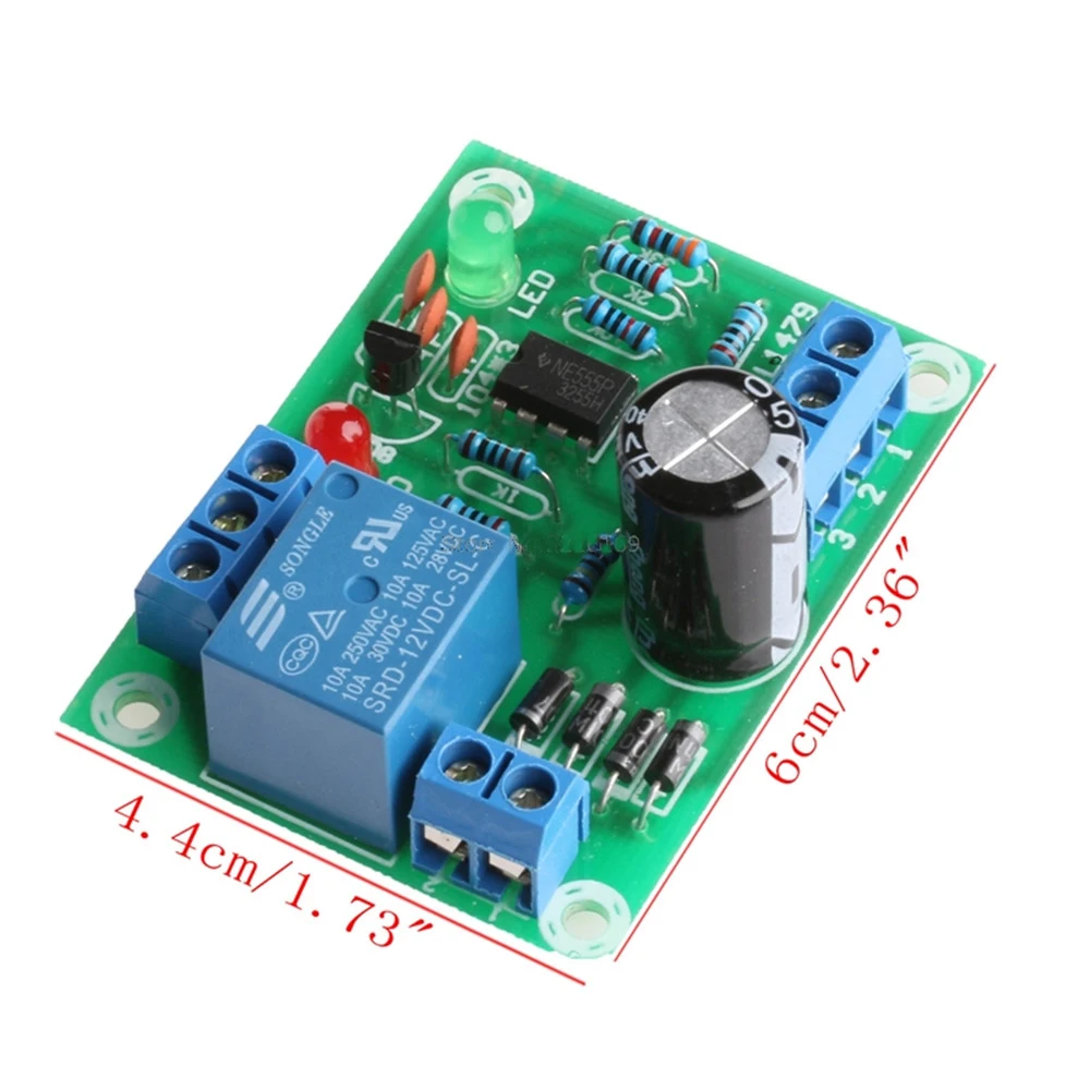 9V-12V AC/DC Liquid Level Controller Module Water Level Detection Sensor Automatic Pumping Drainage Water Short Protection