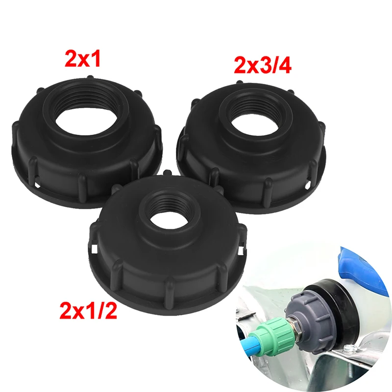1 قطعة 1/2 "3/4" 1 "محول موصل IBC خزان تركيبات S60X6 غطاء ملولب خشن