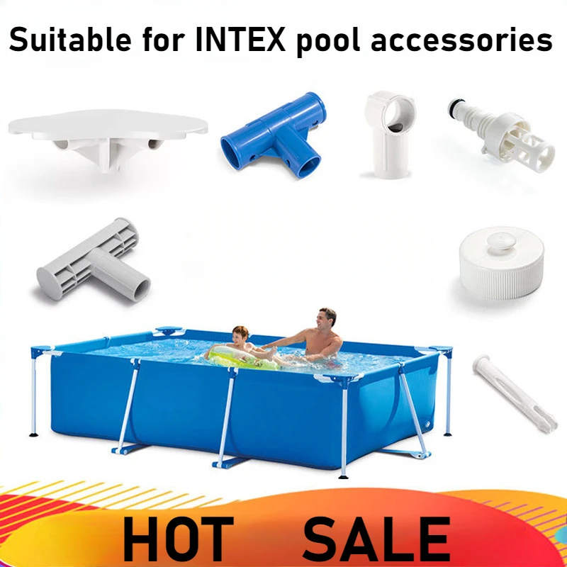 1pc 5.5cm Inflatable Swimming Pool Bracket Pin 2.2-4.5m Three Way T-Shaped Adapter Outdoor Swimming Pool Replacement Spare Parts