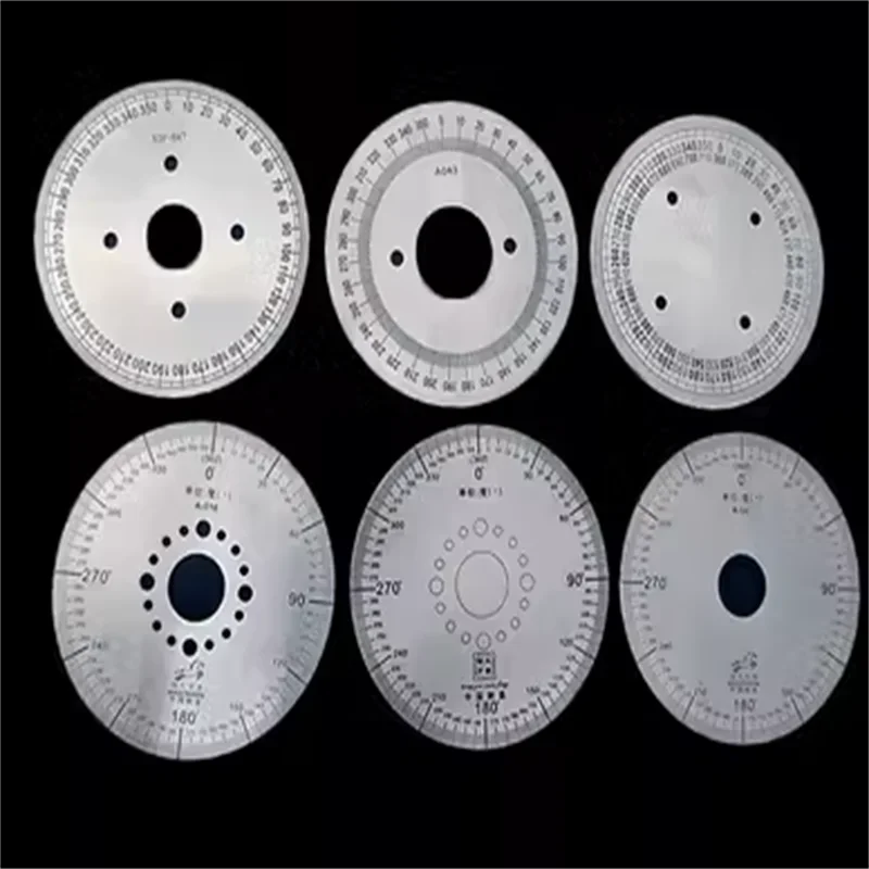 

Diameter:100mm thickness:2mm 360 degree dial plate Stainless steel disc Circular ruler for 360 degree angle measurement