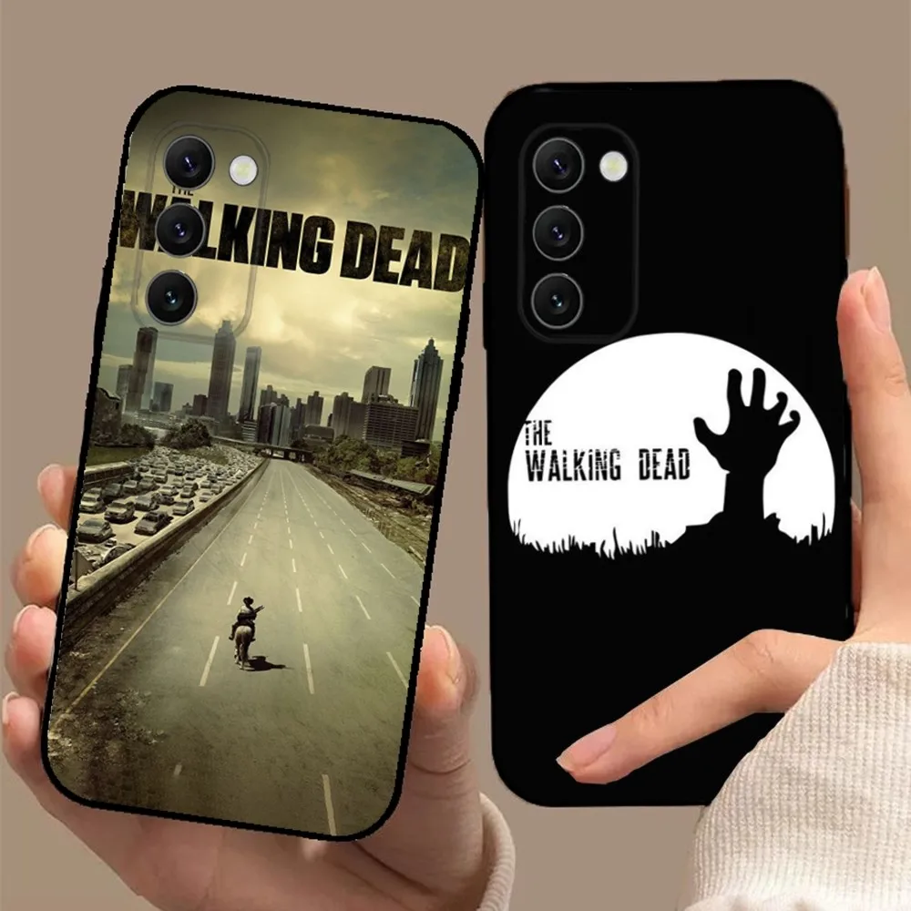 The Walking Dead Phone Case For Samsung S24,23,23,22,30,21,10,9,Note20 Ultra,Lite,Ultra,5G,Plus,FE,Black Soft Case