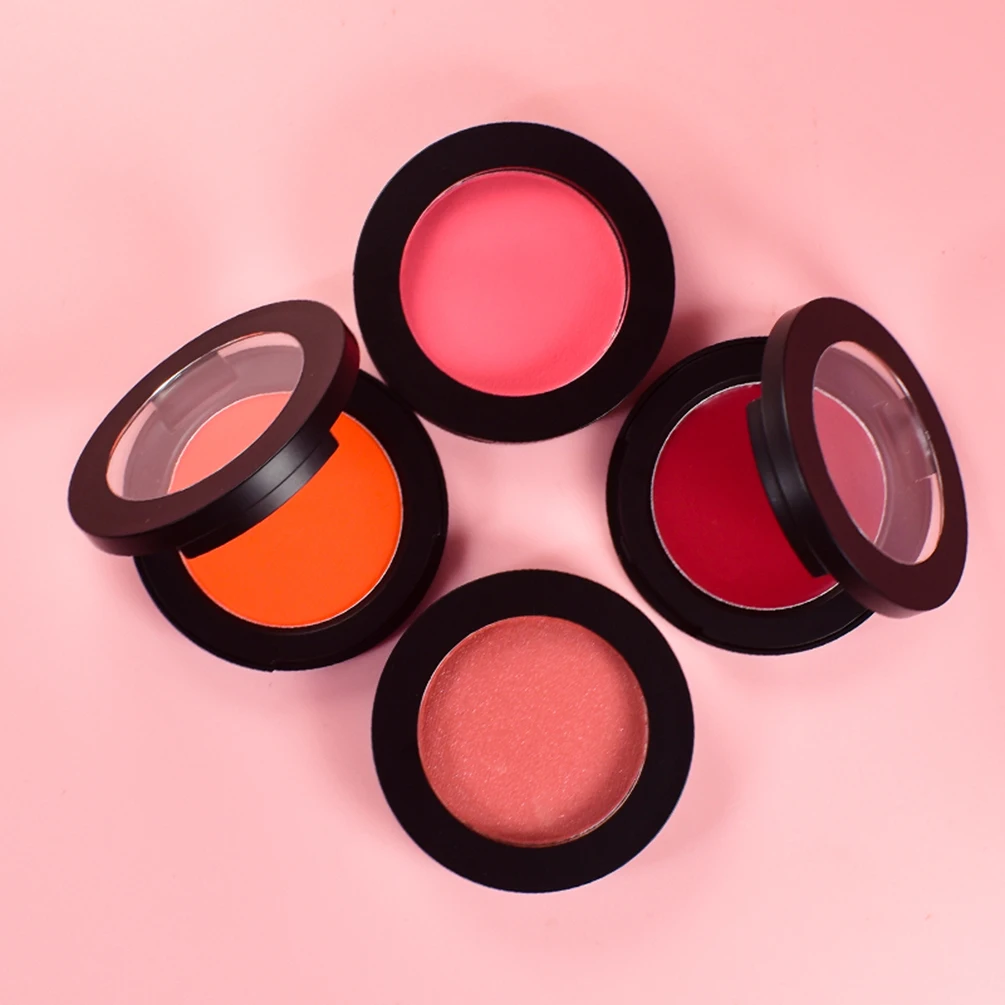 Fard à joues en poudre et crème avec couvercle transparent, 13 couleurs, marque privée, Logo personnalisé, longue durée, haute teneur en pigments, pêche, maquillage imperméable, vente en gros