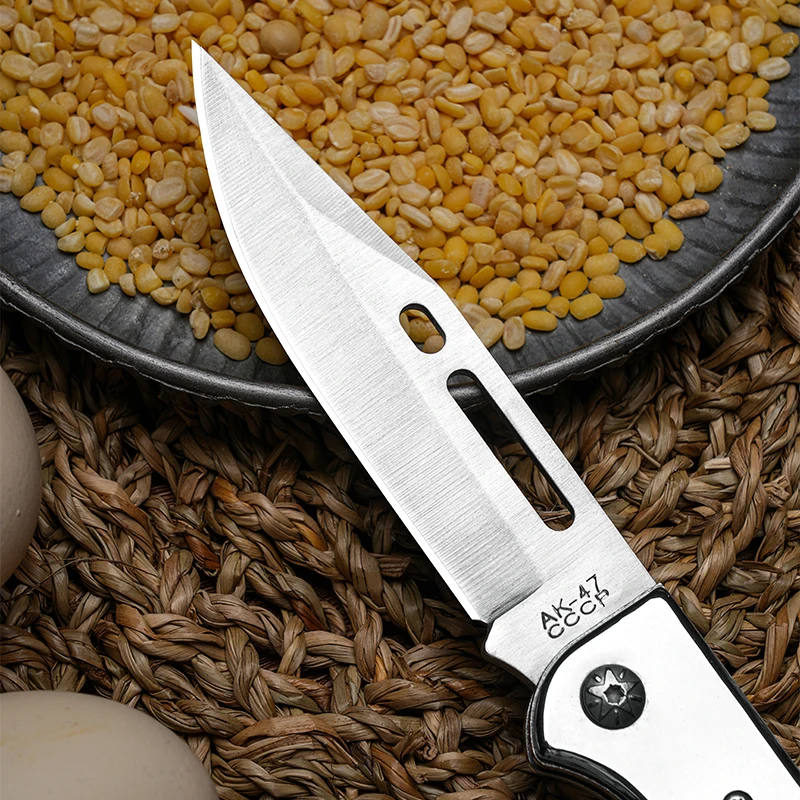 Outdoor folding knife, stainless steel small knife, household kitchen multi-purpose knife, fruit knife, outdoor camping with sma