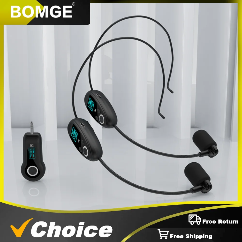 Wireless Headset Microphone Combining Handheld And Headset Functions for Outdoor Live Streaming of Speeches And Conferences.