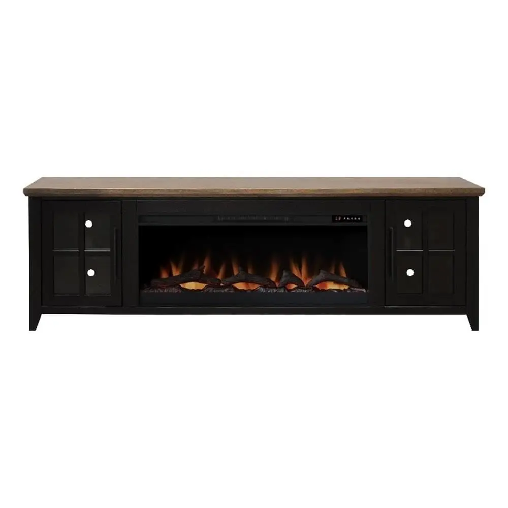 Providence 83" Fireplace TV Stand for TVs up to 95", Two-Tone