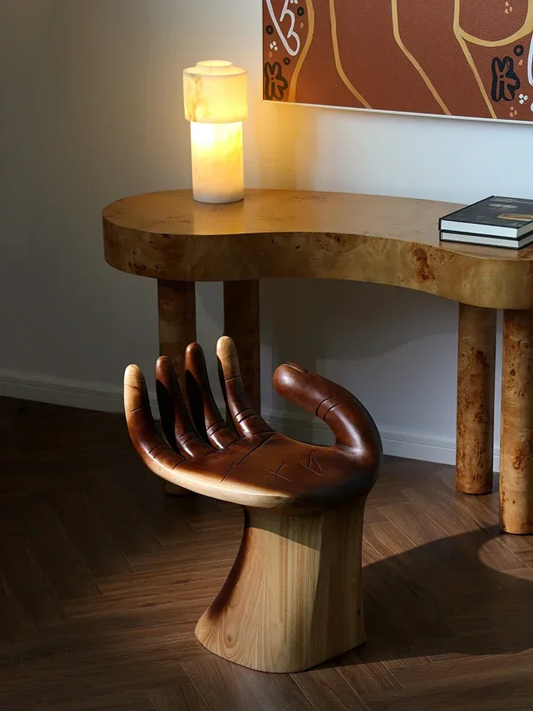 كرسي يدوي من الخشب الصلب، كرسي فردي قديم، تصميم فني لتزيين كراسي كراسي كراسي غرفة المعيشة