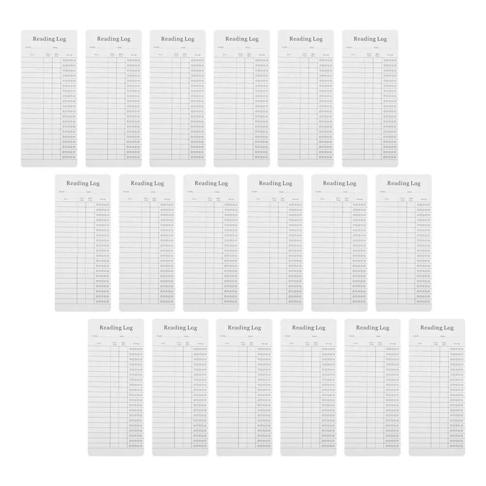25 stks Lenen Boeken Tracker Bladwijzer Bibliotheek Kaart Lezen Log Tool voor Studenten Draagbare Lichtgewicht Eenvoudige Bladwijzers Bulk