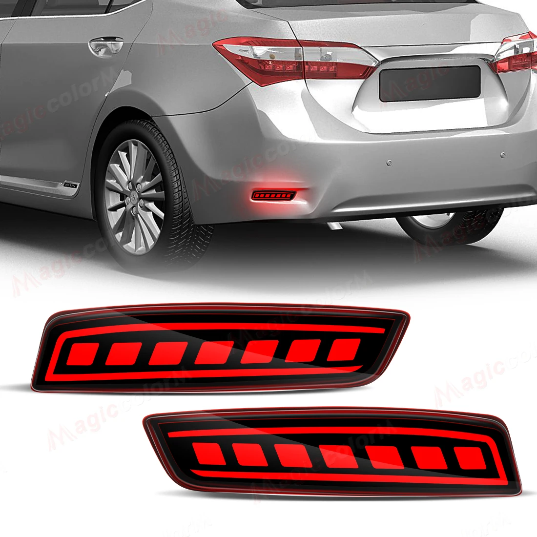

Car Rear Bumper Light For Toyota Corolla Altis 2014-2018 For Lexus GS250 ES250 GS300 2013-2018 Brake Reflector Turn Signal Lamp