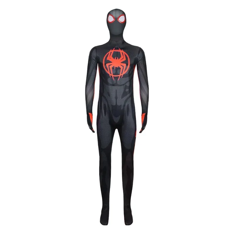 Sky02 مايلز موراليس سبايدرمان زي جوين ستايسي الرجل العنكبوت تأثيري خارقة Zentai البدلة أزياء الهالوين للبالغين88Ji #