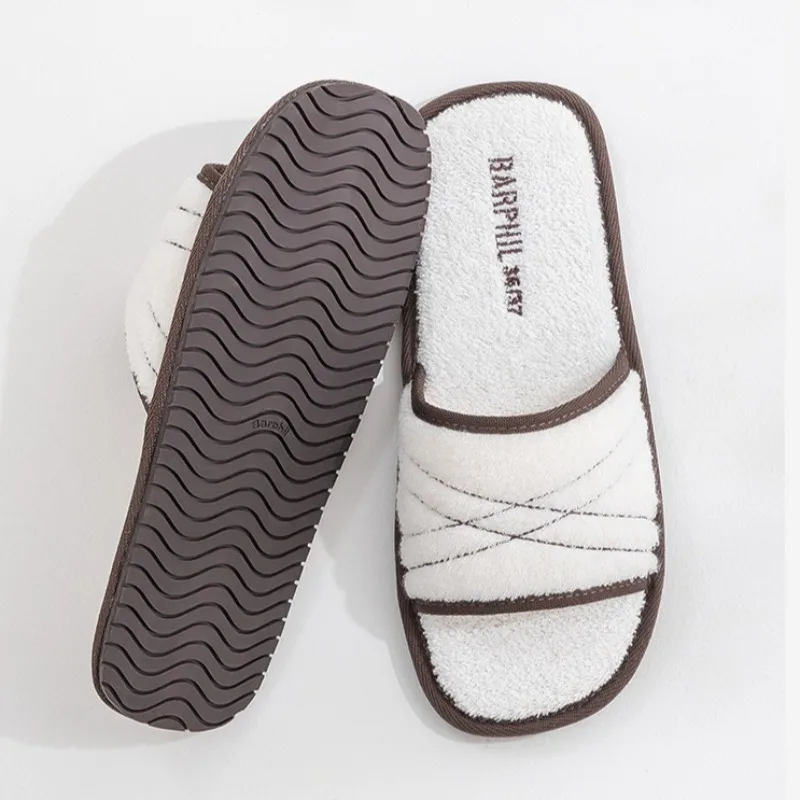 مريحة لينة زوجين النعال المنزل الخريف الشتاء الدافئة أفخم نعال من القطن موضة الخياطة تصميم عدم الانزلاق Pantuflas Mujer
