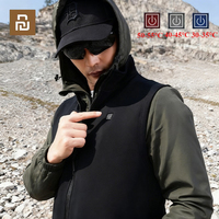 Youpin SKAH Polar Fleece Electric Heated Vest Winter Electric Heated Jackets Outdoor Men Heated Coat USB Smart Heating Clothes