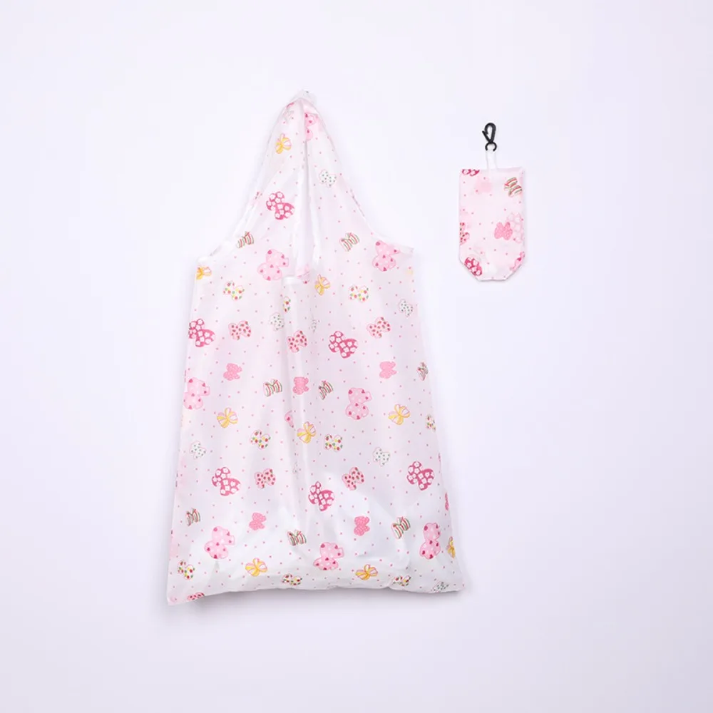 1Pc Foldable Shopping Bag Reusable Large capacity Travel Grocery Bag Eco-Friendly Cute Animal Printing Supermarket Tote Bag