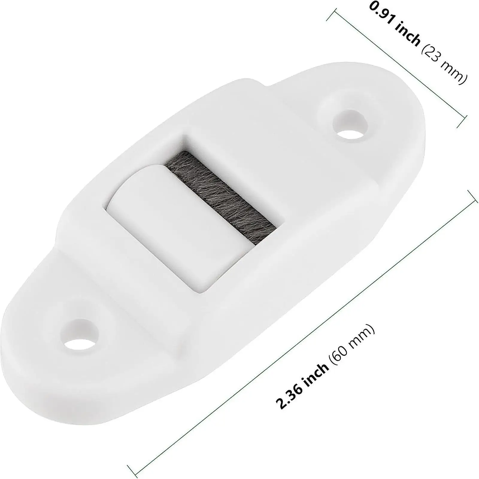 Replacement Belt Guide Roller Guide Fittings with Internal Brush Reduces Frictions Extends Webbing Life for Roller Shutter