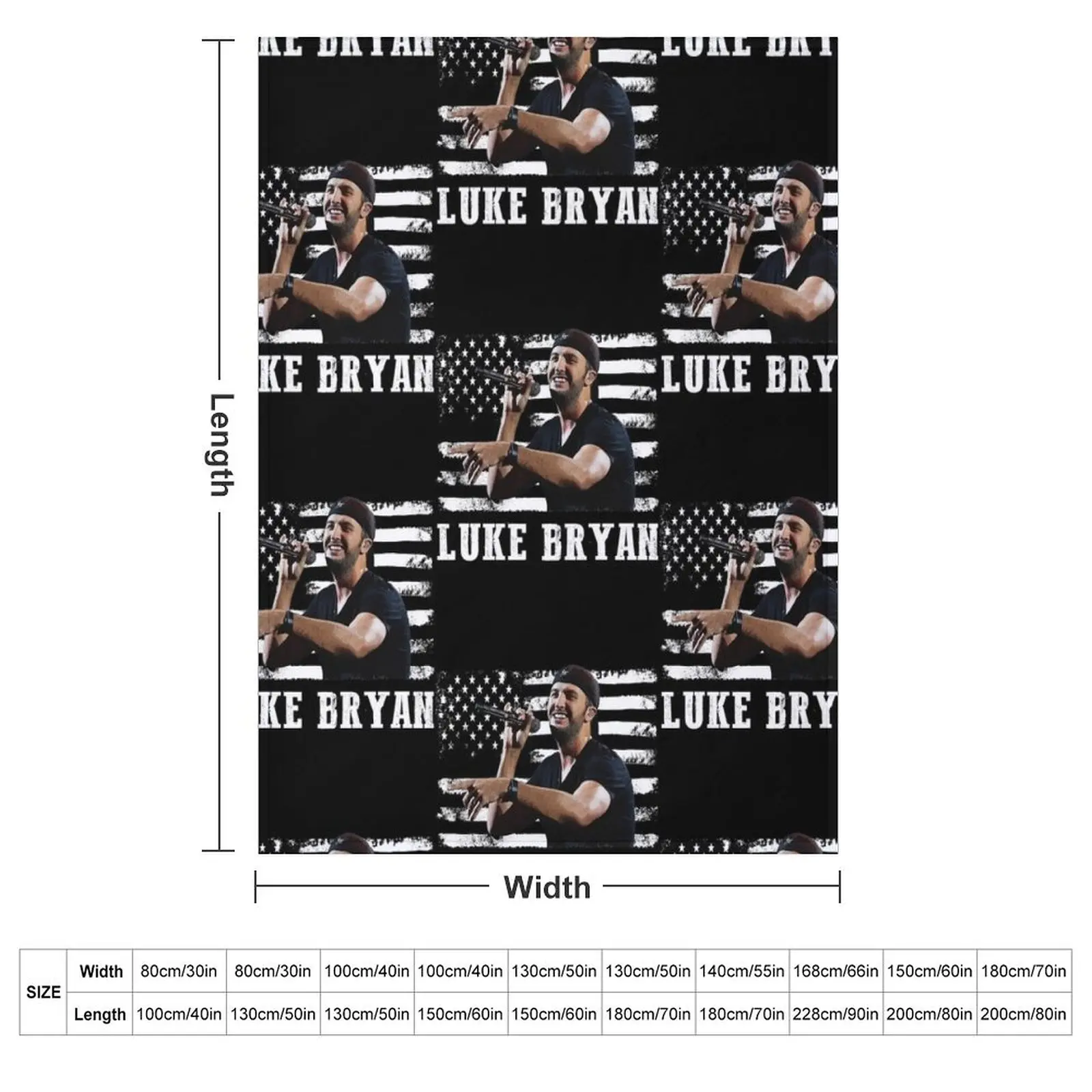 Distressed American Flag Music Luke Legend Throw Blanket Warm Hairys bed plaid Thin Blankets