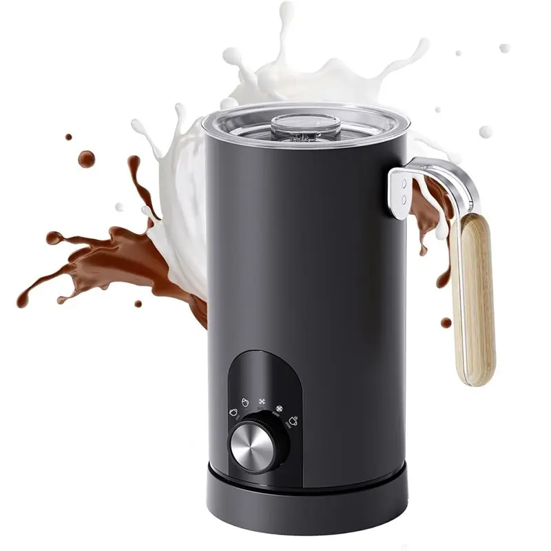

【NEW YEAR 】Touch Control 5-In-1 Milk Steamer Electric Milk Frother, 350Ml Automatic Warm And Cold Foam Maker, Milk Warmer EU Pl