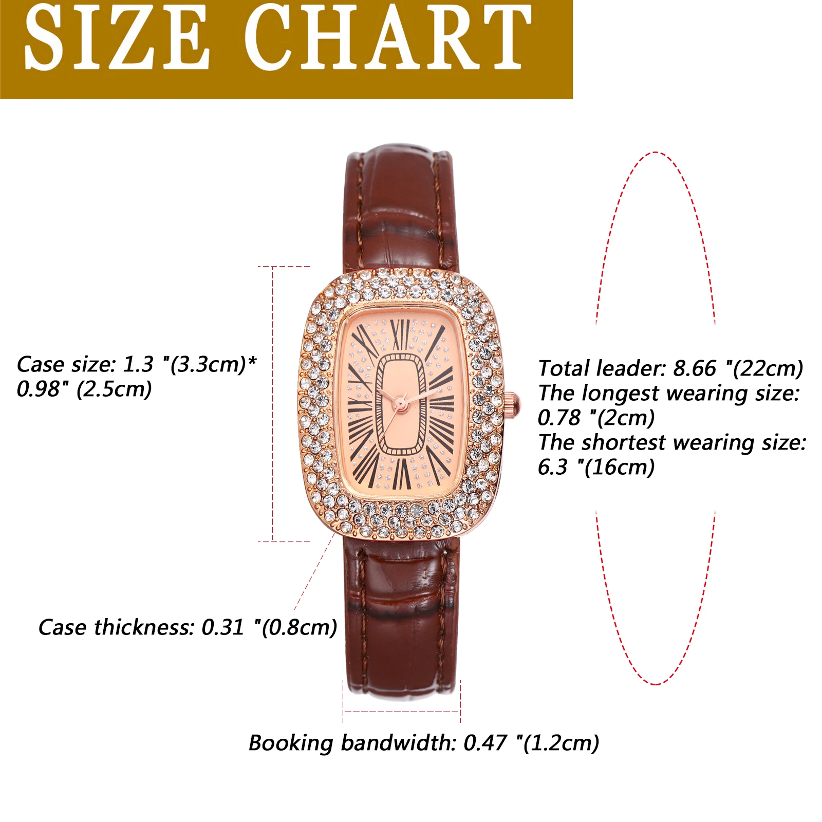 Lancarro Classic Women Ladies Shiny Rhinestone Dial orologio da polso cinturino in vera pelle orologio al quarzo regalo di festa di natale orologio femminile