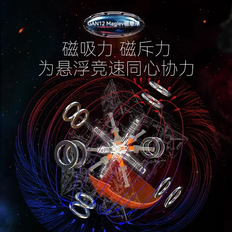 [MeowCube] Gan 12 Maglev UV Cubo Mágico Magnético 3x3 Cubos Sem Adesivos Hands-on Gan12 Maglev Matte Ímãs Quebra-cabeça Cubo de Velocidade