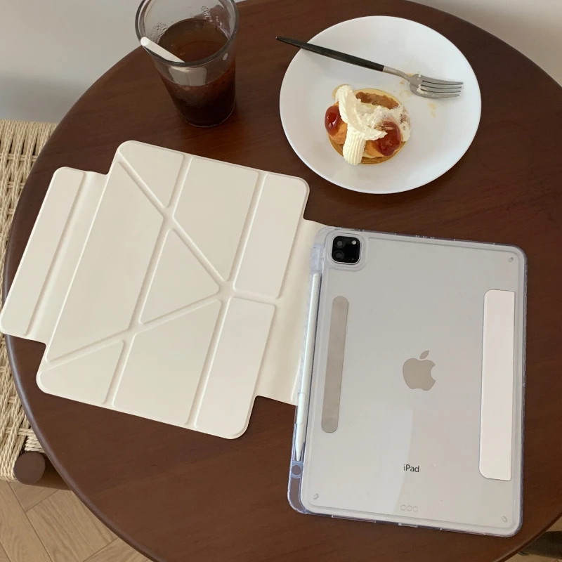 New Solid Color Tablet Case For iPad Pro 11 12.9 13 A16 M2 M4 M3 M5 Shell 8.3 9.7 10.2 5/6/7/8/9/10/11th Mini 6 7 Air 3 4 Cover