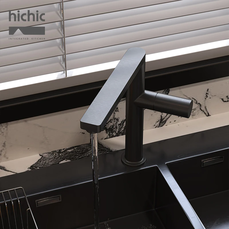 Household kitchen fixed faucet hot and cold high-value faucet fixed faucet hot and cold faucet