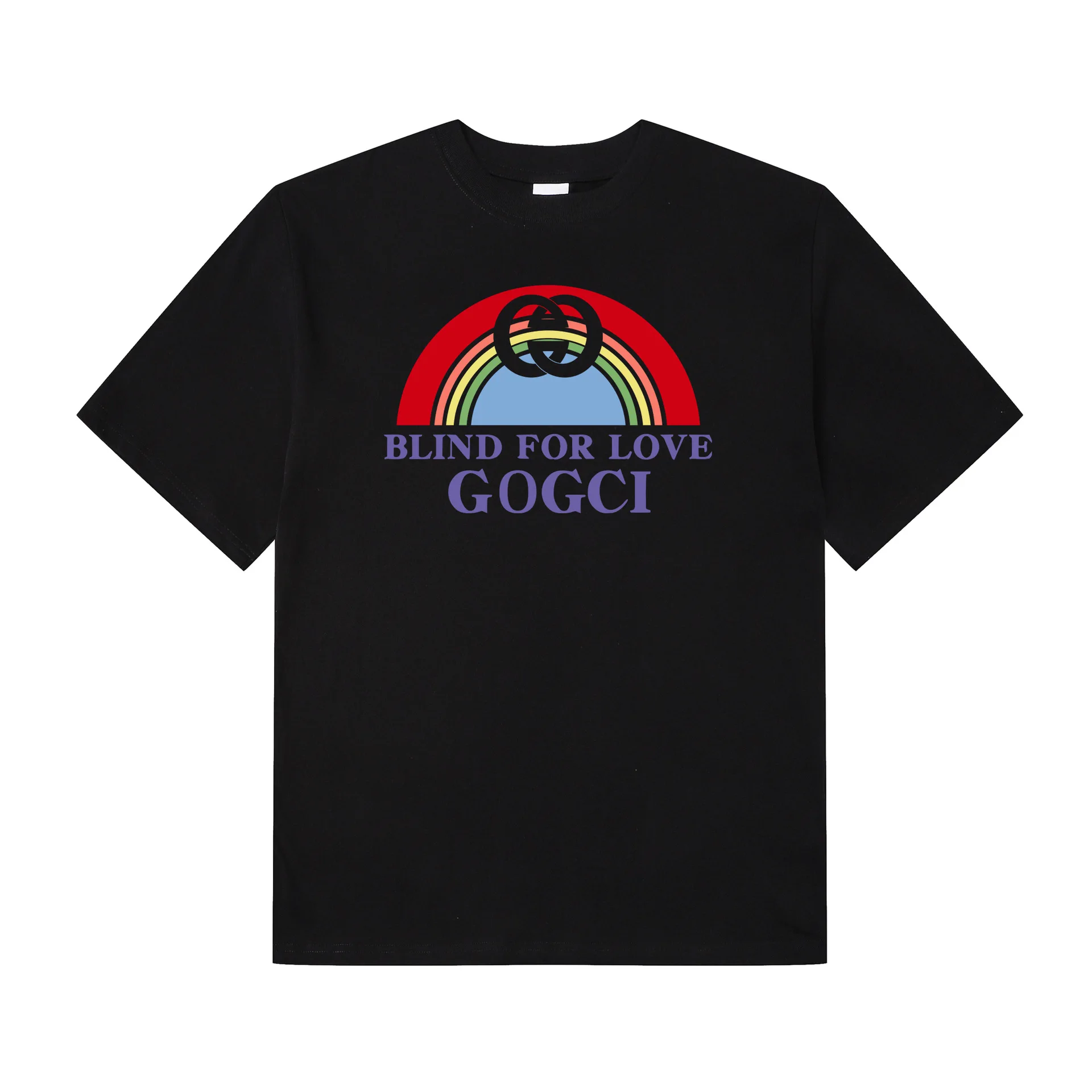 

2025 Summer Light Luxury New Trendy Brand Printed Letters Men and Women Couples Loose Version Casual Versatile Top Short Sleeve