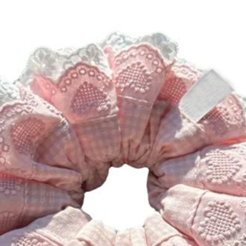 Ruffled Scrunchies Blue Lacework Multi Layer Hair Tie Hair Rope Scrunchies Costume Laciness Hair Tie Scrunchies Hair Tie