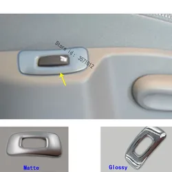 For Renault Captur Kaptur 2015 2016 2017 2018 2019 Cover Chrome ABS Seat Adjustment Knob Button Switch Trim Parts Frame Lamp