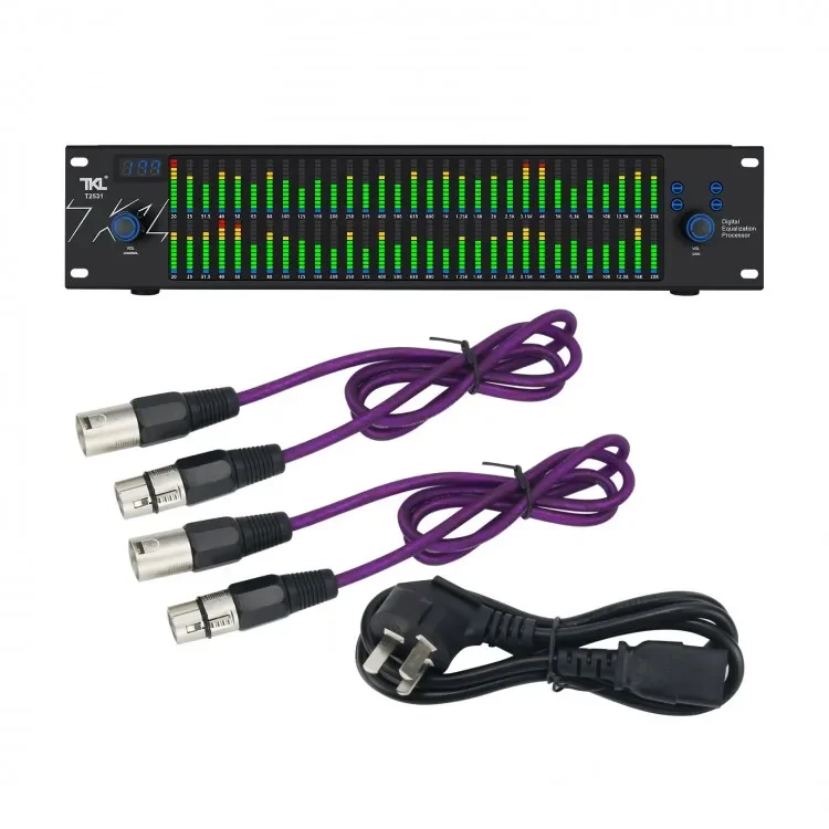 

TKL T2531 Professional Graphic Equalizer Audio Processor Two 31-Band Spectrum Display For Home Stage