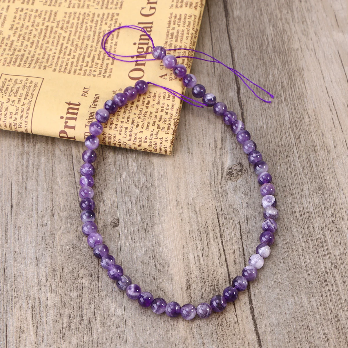 

Purple Amethyst Crystal Beads Durable for DIY Jewelry Making Creative Earrings Necklaces Craft Materials Crystals Beads