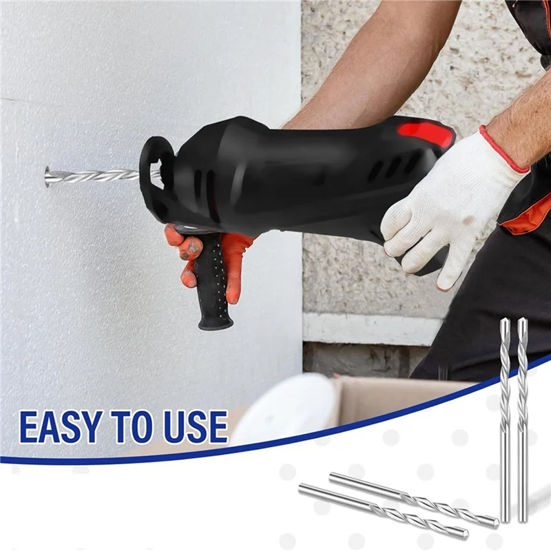 AB11-200 ชิ้น Drywall บิต 1/8 นิ้วเกลียวเลื่อยตัด Bits Drywall คู่มือจุดตัด Bits เครื่องมือสําหรับใช้กับเลื่อยเกลียว
