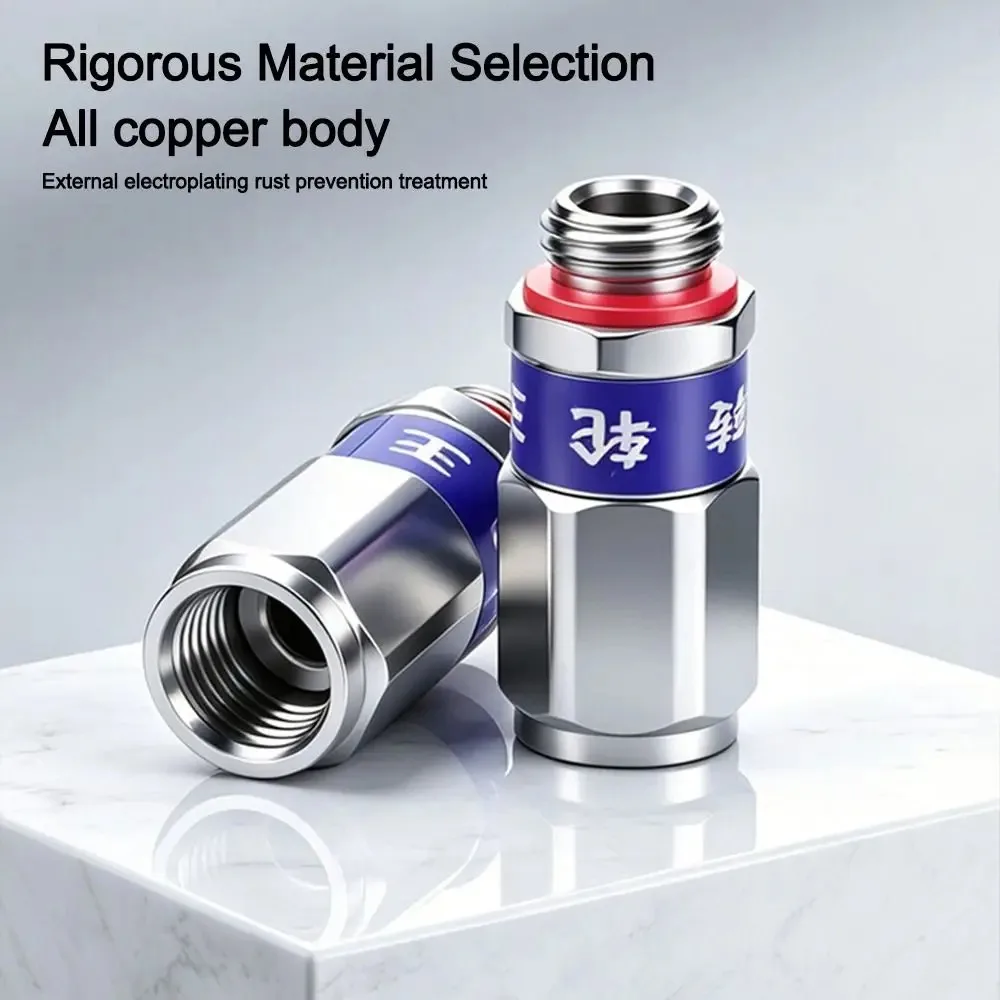 360 Degree Rotatable Anti Twist Copper Water Hose Connector for Car Motorcycle Washing Garden Spray Nozzle