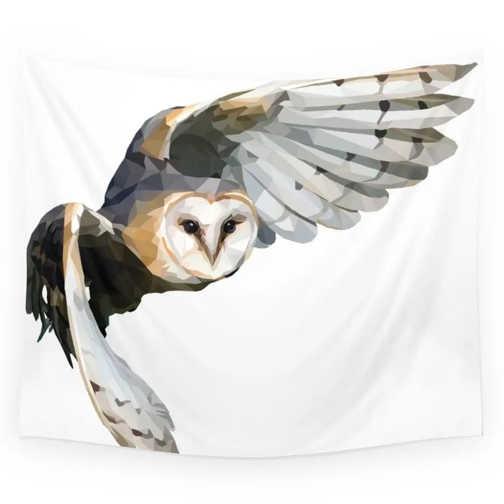 Barn Owl Printed Tapestry Wall Hanging Coverlet Bedding Sheet Throw Bedspread Living Room Tapestries Dorm Decor