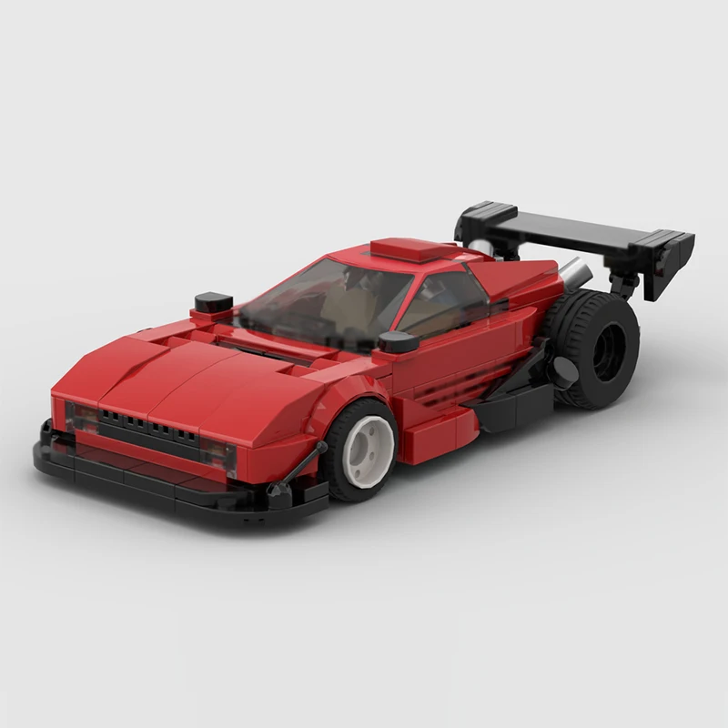 Speed Hypercar Model MOC Building Bricks Testarossa Top Tier Sports Car Modular Technology Gifts Holiday Assemble Children Toys