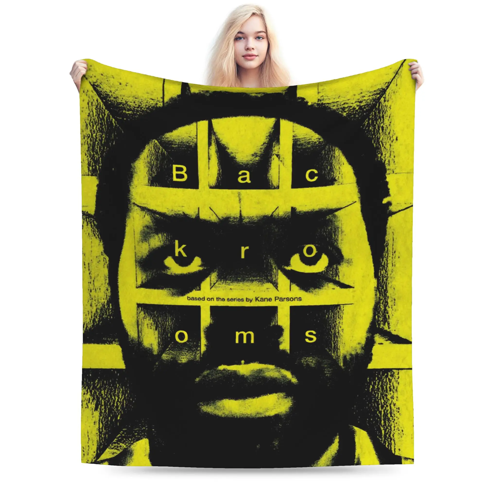 Super Soft Backrooms Horror Movie 2026 Throw Blanket Premium Flannel Fleece Lightweight Bed Blanket Fuzzy Plush Blankets