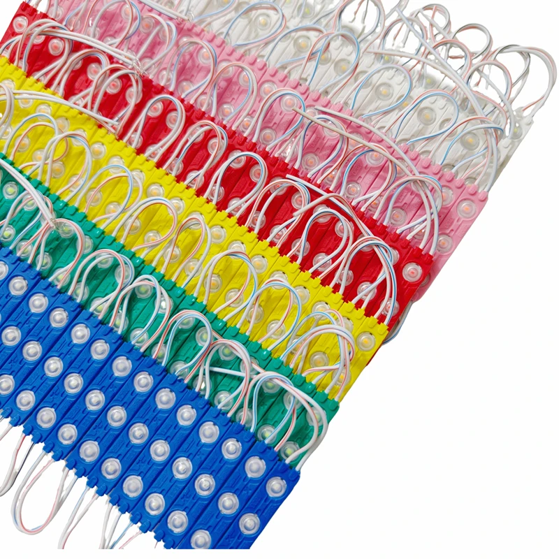 100PCS DC12V Injection Module 60*12MM with lens SMD 2835 1.5W Waterproof LED Back Light for sign channel letter