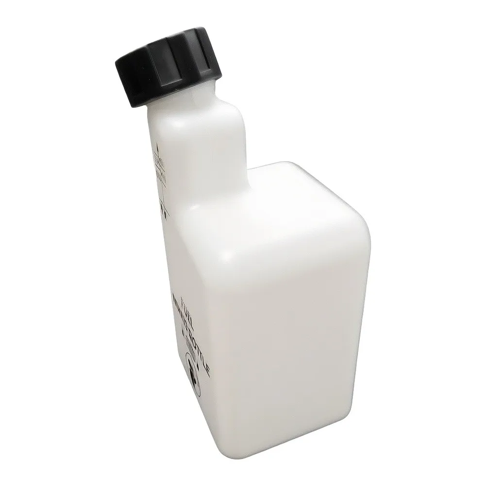 Reusable 1L Metal Mixing Bottle Designed for 2 Engine Fuel Blends with Visible Graduation Lines for 25:1 32:1 40:1 50:1