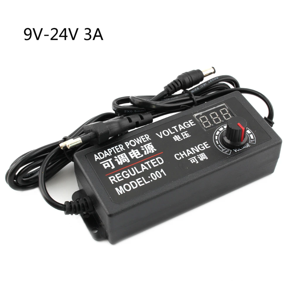 Adjustable AC To DC Power Supply 3V 5V 6V 9V 12V 15V 18V 24V 3A 5A 72W 60W Power Supply Adapter Universal 220V To 12 V Adapter