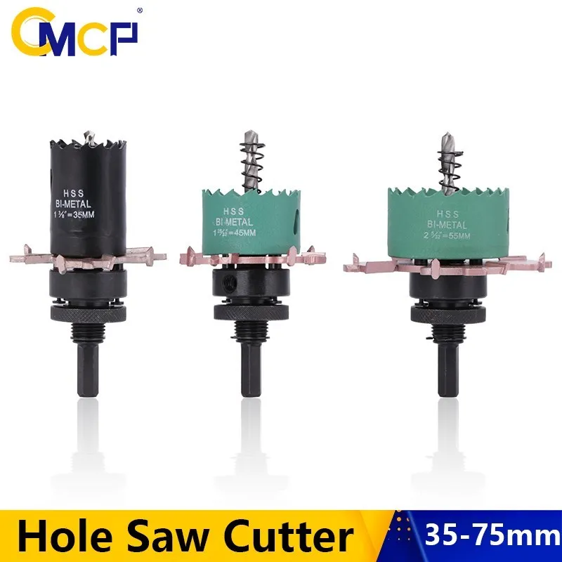 

CMCP HSS Hole Saw Cutter Drill Bit Spotlight Mounting Hole Opener For Drilling Wall Concrete Cement Ceramic Tile Masonry Drill