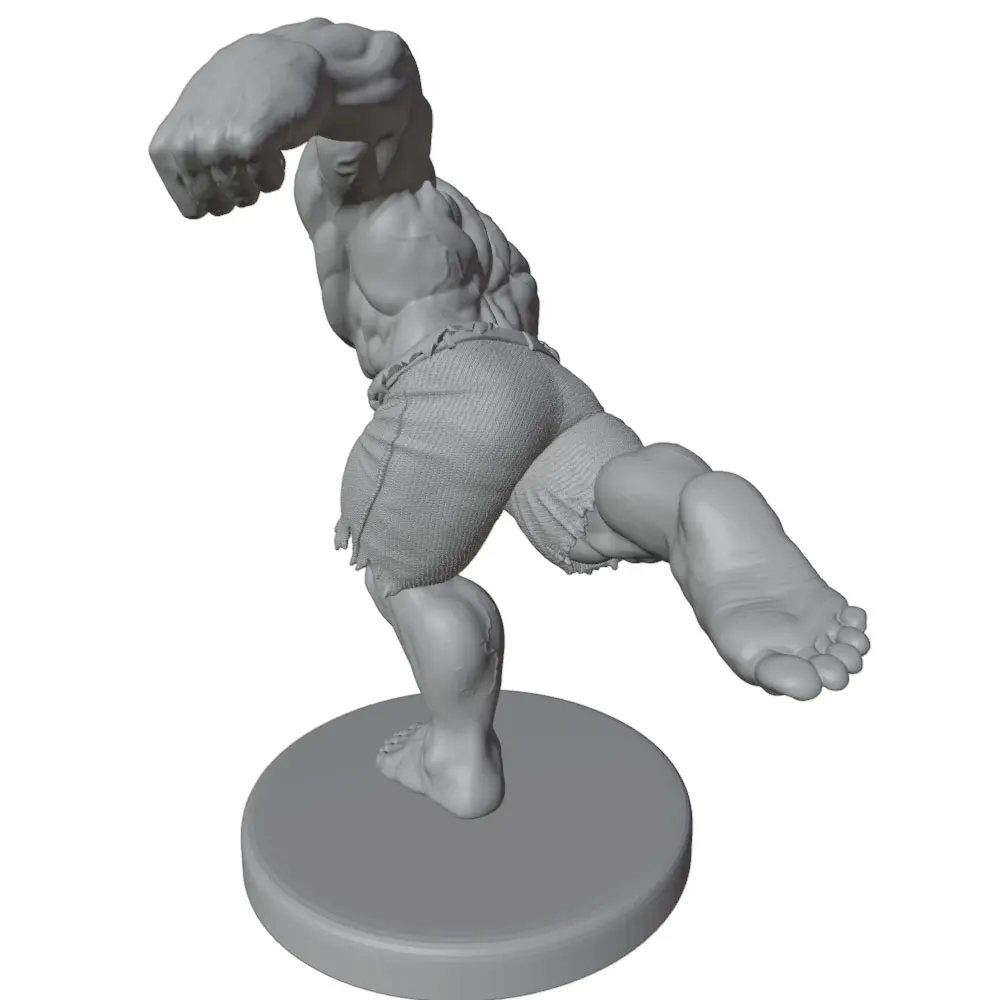 1/24 Anime Character Statue GK Miniature 3D Printed Gray Model Figurine DIY Doll Model Unassembled And Unpainted