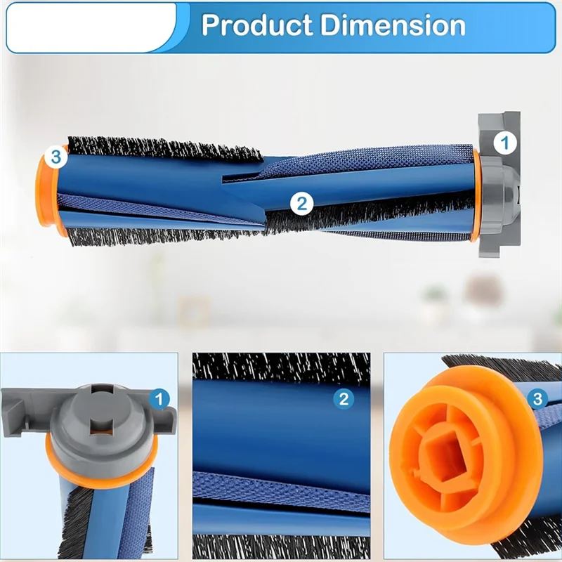 BAAM-AV2501S AV2501AE RV2310 RV2310AE AV2610WA AV2310AE Replacement Brushroll For Shark AI Robot Vacuum Brush Roller