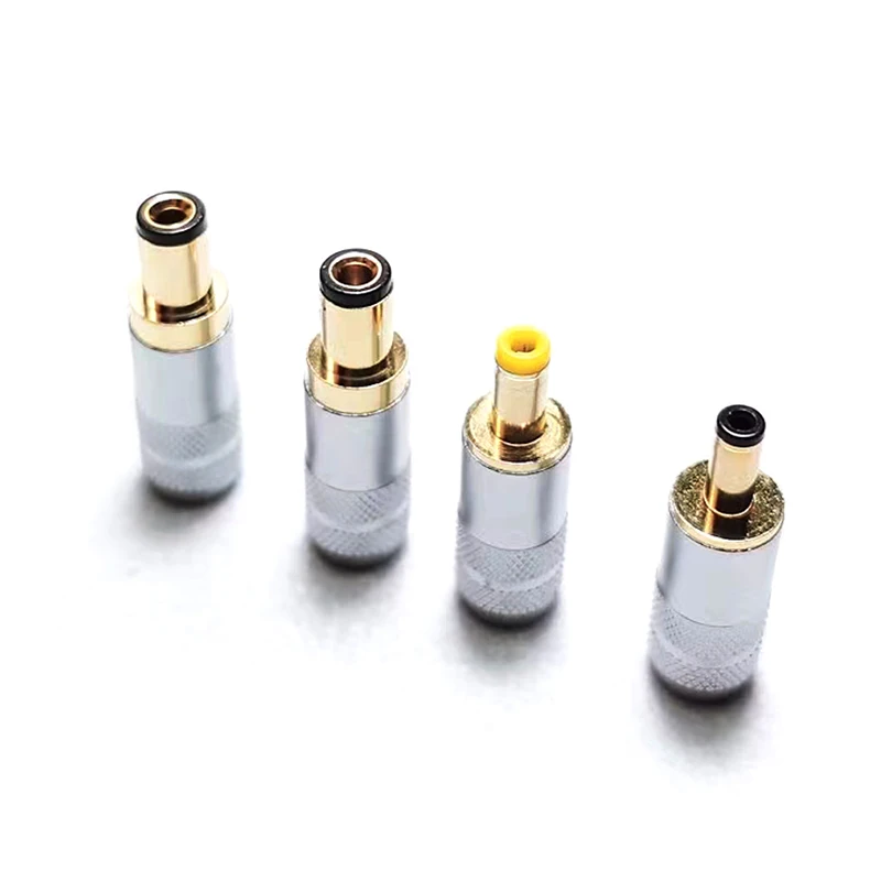 

Pureline Quality Copper Plated Gold 5.5 X 2.5 5.5 X 2.1 4.0x1.7 3.5 X 1.35 mm DC Power Jack Male Plug Metal Connector Adapter