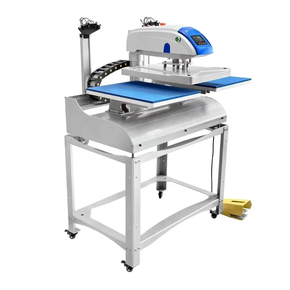 Automatic 16x20 Double Station Tshirt Printing Sublimation Heat Press Machine with Laser Alignment