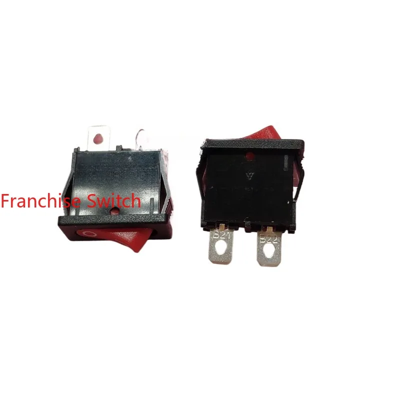 

10PCS Ship switch MR-2-110-C5N-BR two feet and gears red without light, in stock