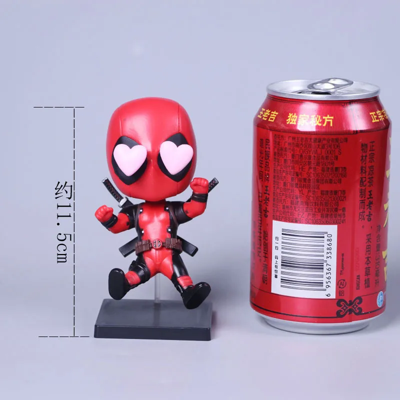 أعجوبة ألعاب نموذج شخصية البطل الخارق ديدبول ، إصدار لطيف ، X-، 3 رجل لكل مجموعة #4