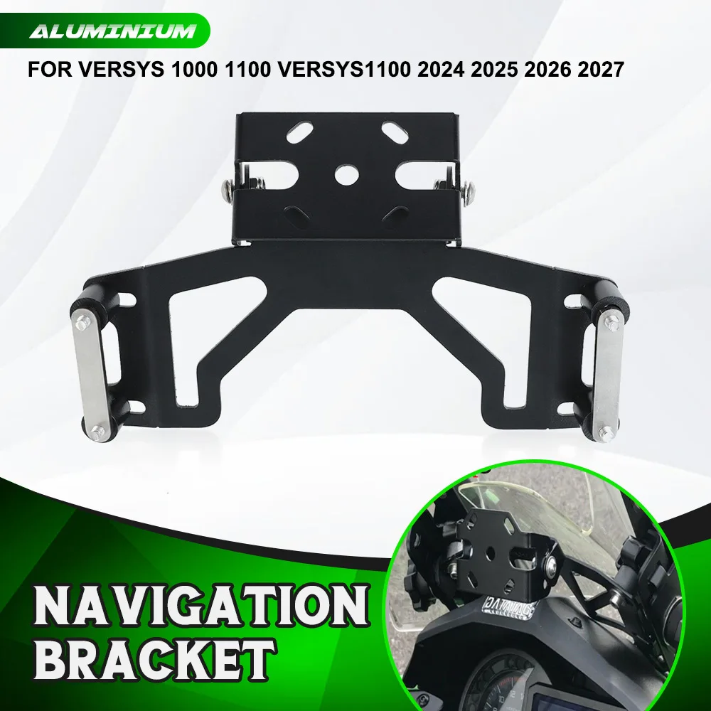 

Для Kawasaki Versys 1000 1100 Versys 1100 2024 2025 2026 2027 мотоциклетная GPS-навигационная подставка, кронштейн, держатель для мобильного телефона, поддержка