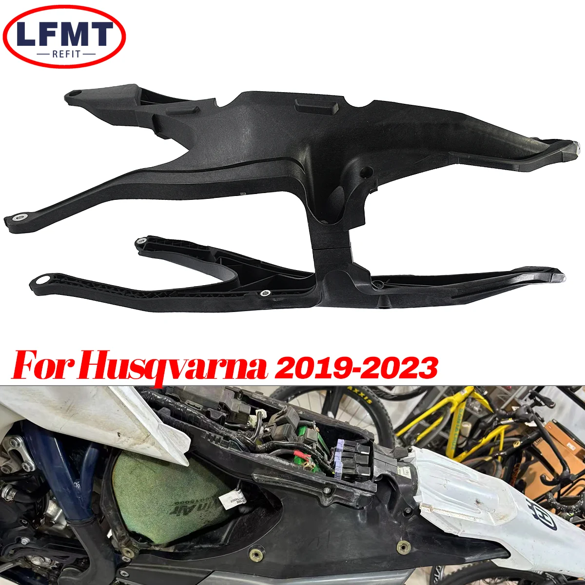 

Для HUSQVARNA TC TX TE FC FX FE 150 250 350 450 501 Мотокросс Укрепляет подрамнику Опорная рама заднего сиденья Крепление задней бабки 2023