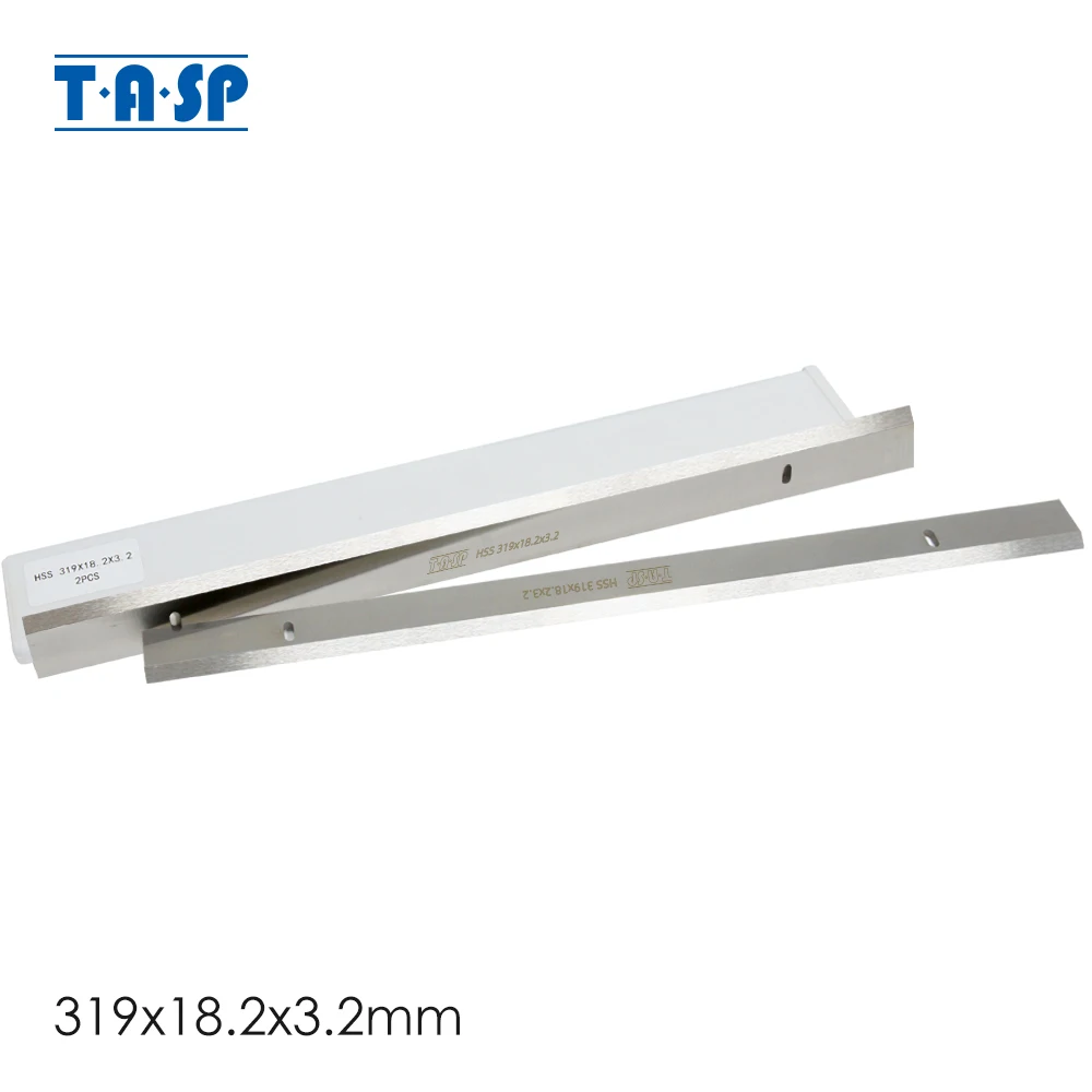 TASP 319mm HSS Wood Planer Blade 319x18.2x3.2mm Thickness Knife for Ryobi ETP1531AK AP13 JET JWP-12 Erbauer Erb709bte GMC TP2000