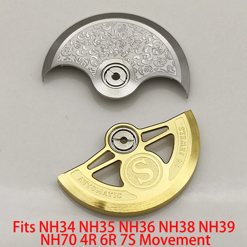 

NH35 NH36 Movement Automatic Hammer Rotor Fits 7S26 NH70 NH34 NH35 NH36 NH38 NH39 4R 6R Movement Men's Watch Replace Accessories