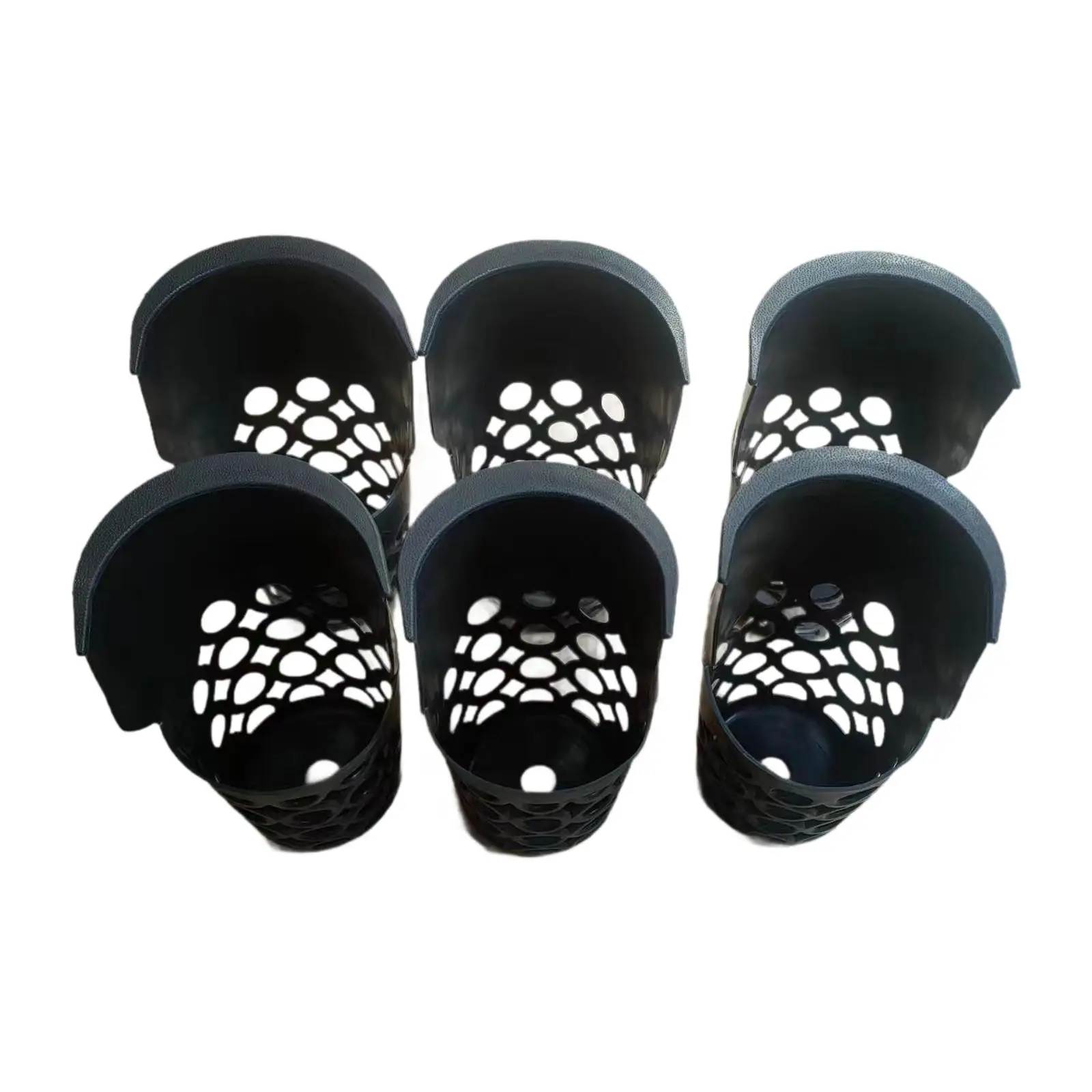 

6 Pieces Pool Table Pockets Pool Table Accessories Black Sturdy Snooker Table Heavy Duty Easy to Install Billiard Drop Pockets