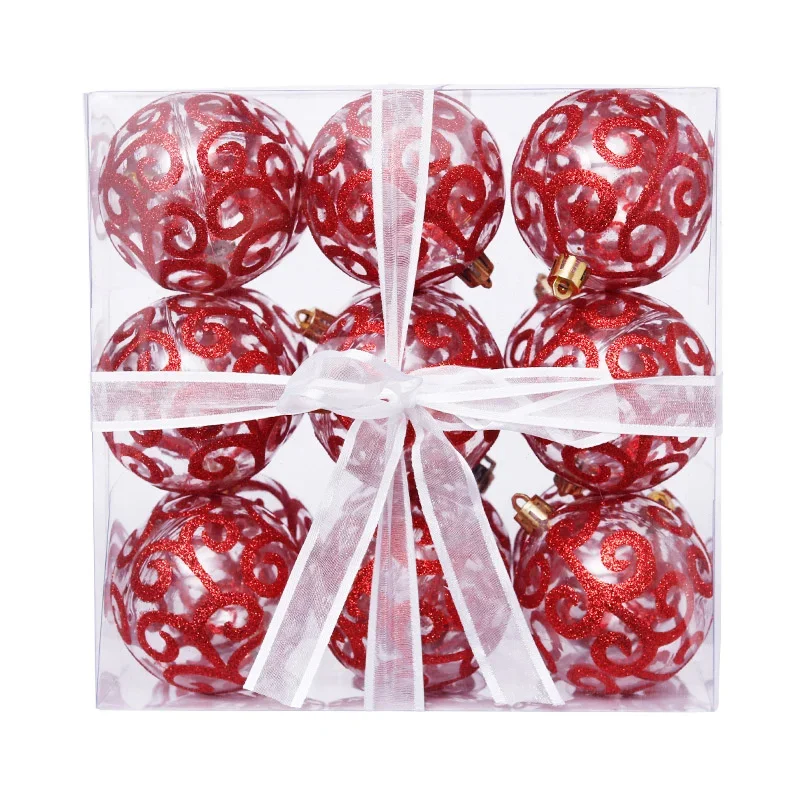 

Adornos Navidad 2022 Christmas Ball Christmas Tree decorations New Year Gift Transparent Plastic Ball