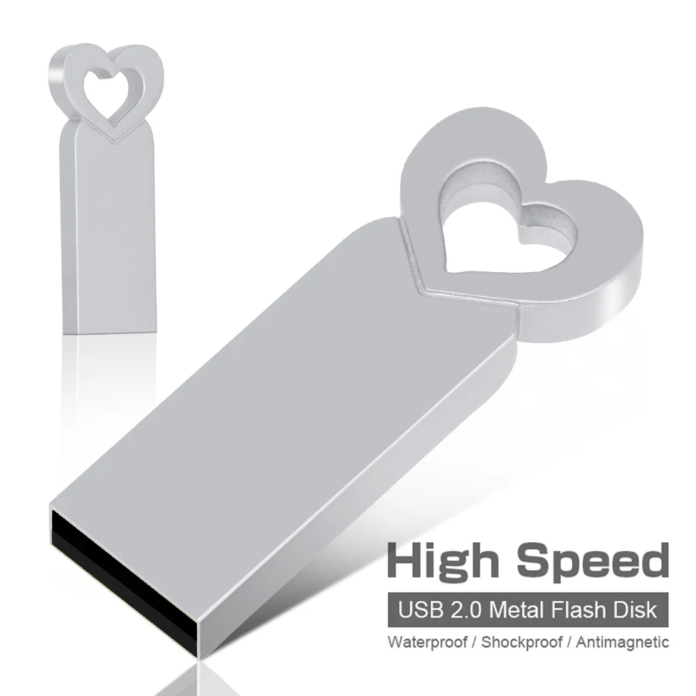 

New Super Mini Metal Usb Flash Drive 128GB 4G 8G 16G Pen Drive 32GB High Speed Memory Stick U Disk 64G Pendrive 2.0 Memoria Usb